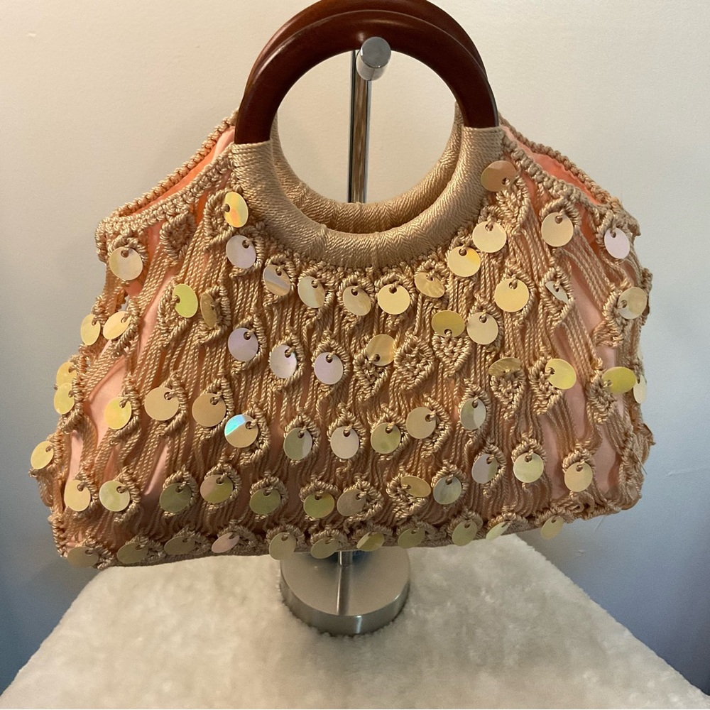 DV Collection Macrame and Sequin Bag